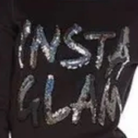 Juicy Couture Top Women's 
Insta Glam Black Sequins Pullover used once. #5 - Picture 5 of 8